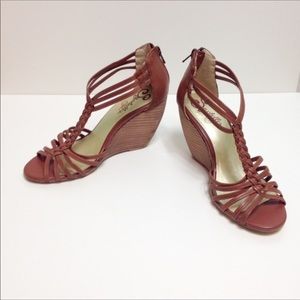 Seychelles Sz 6 Brown Wedge Sandals